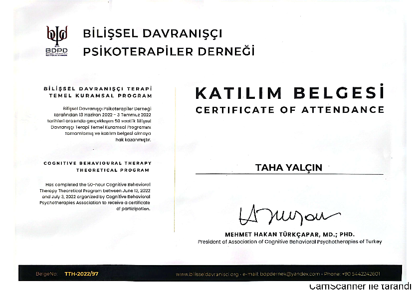 Çift Terapisi Sertifikası