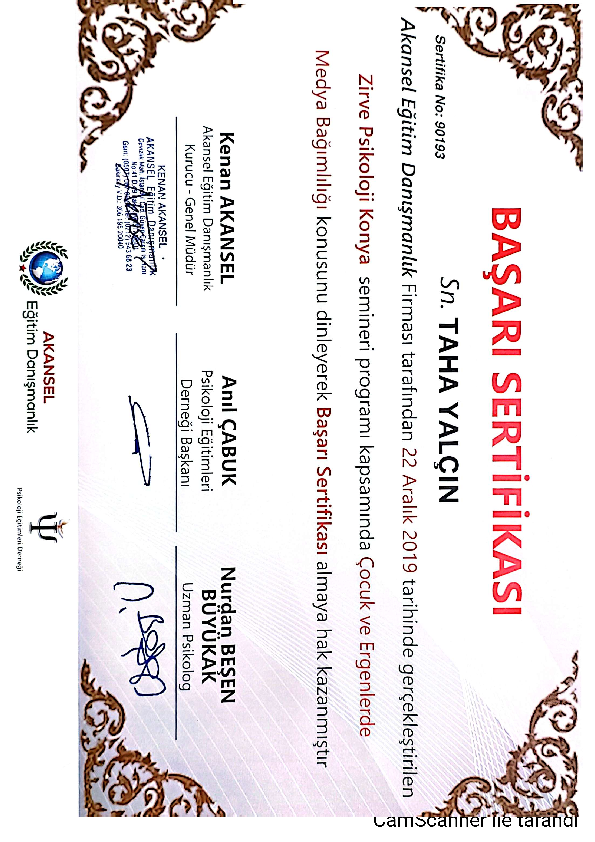 DBT Terapisi Sertifikası